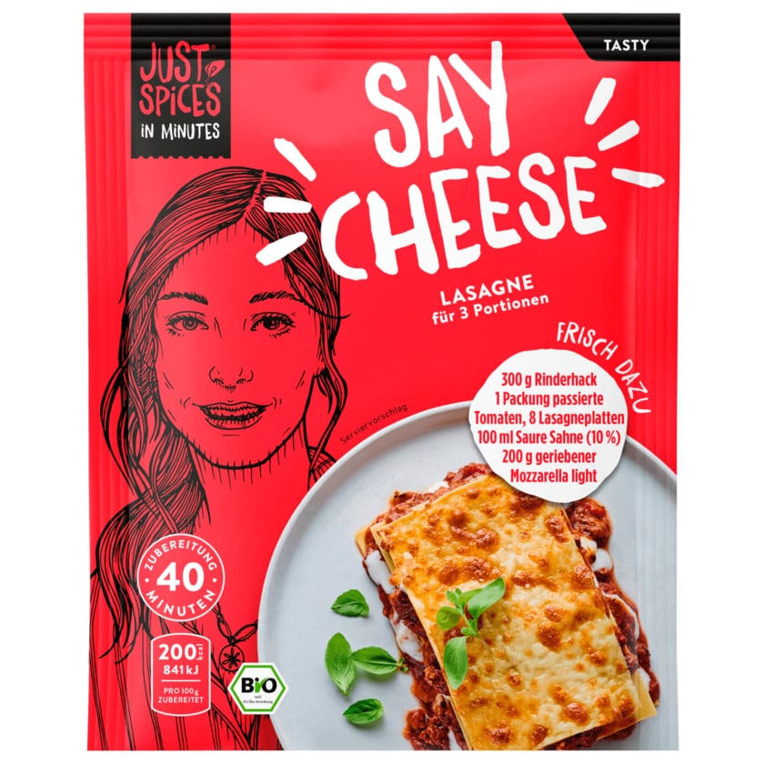 Just Spices In Minutes Bio Mischung Lasagne 40g